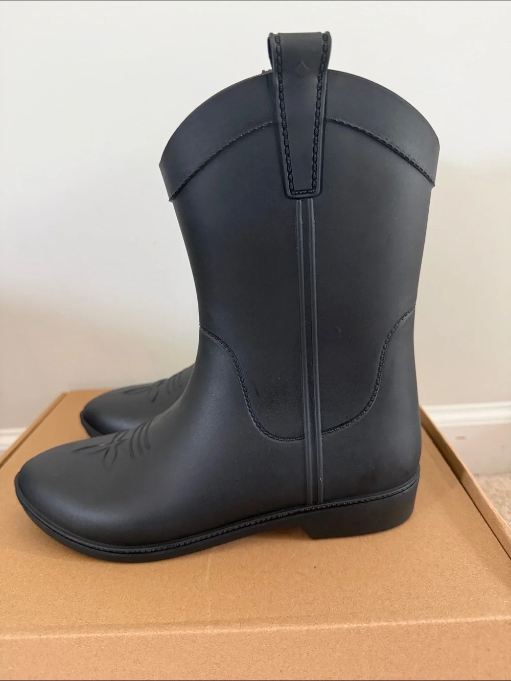 NEW Dakota Ridge Black Western Rain Boots